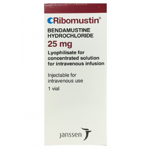 RIBOMUSTIN 25 MG ( BENDAMUSTINE HYDROCHLORIDE ) POWDER FOR CONCENTRATE FOR SOLUTION FOR IV INFUSION VIAL